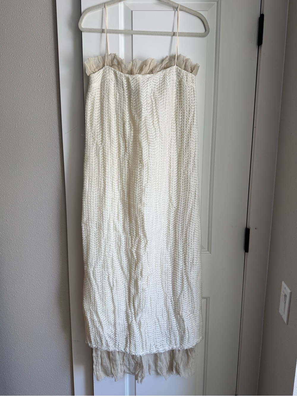 Khaite Knit Ruffle Dress